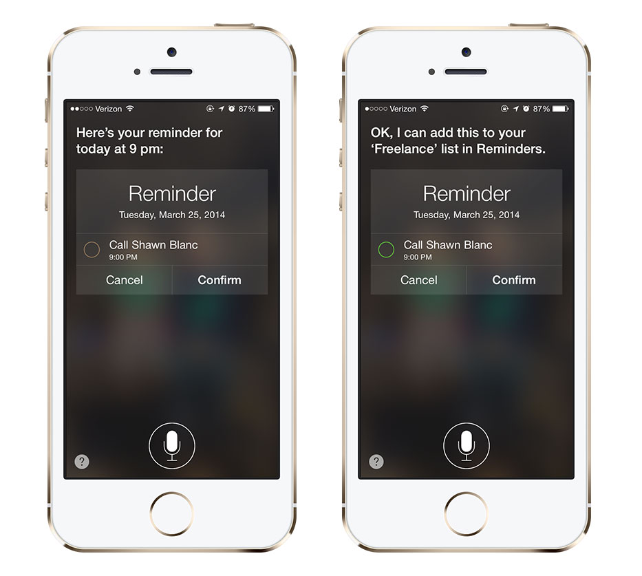 Siri can move reminders