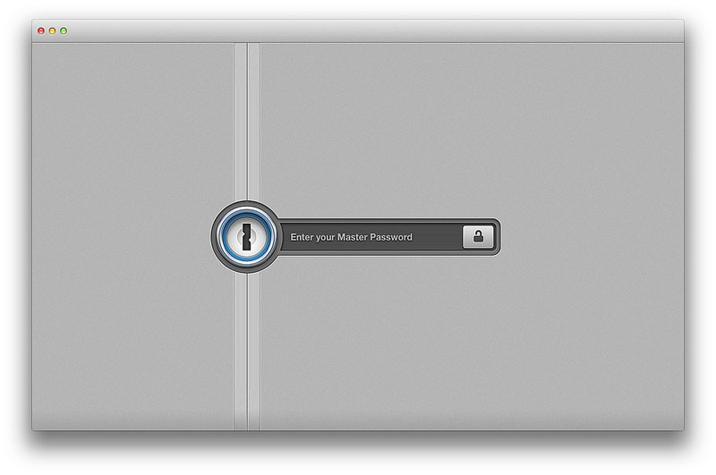 The 1Password Lock Screen