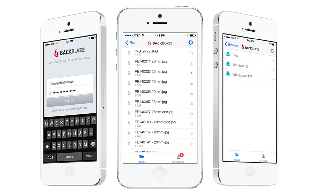 The Backblaze iPhone App