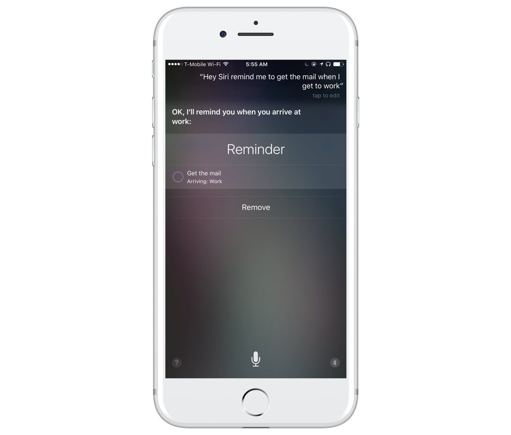 Reminders Siri integration