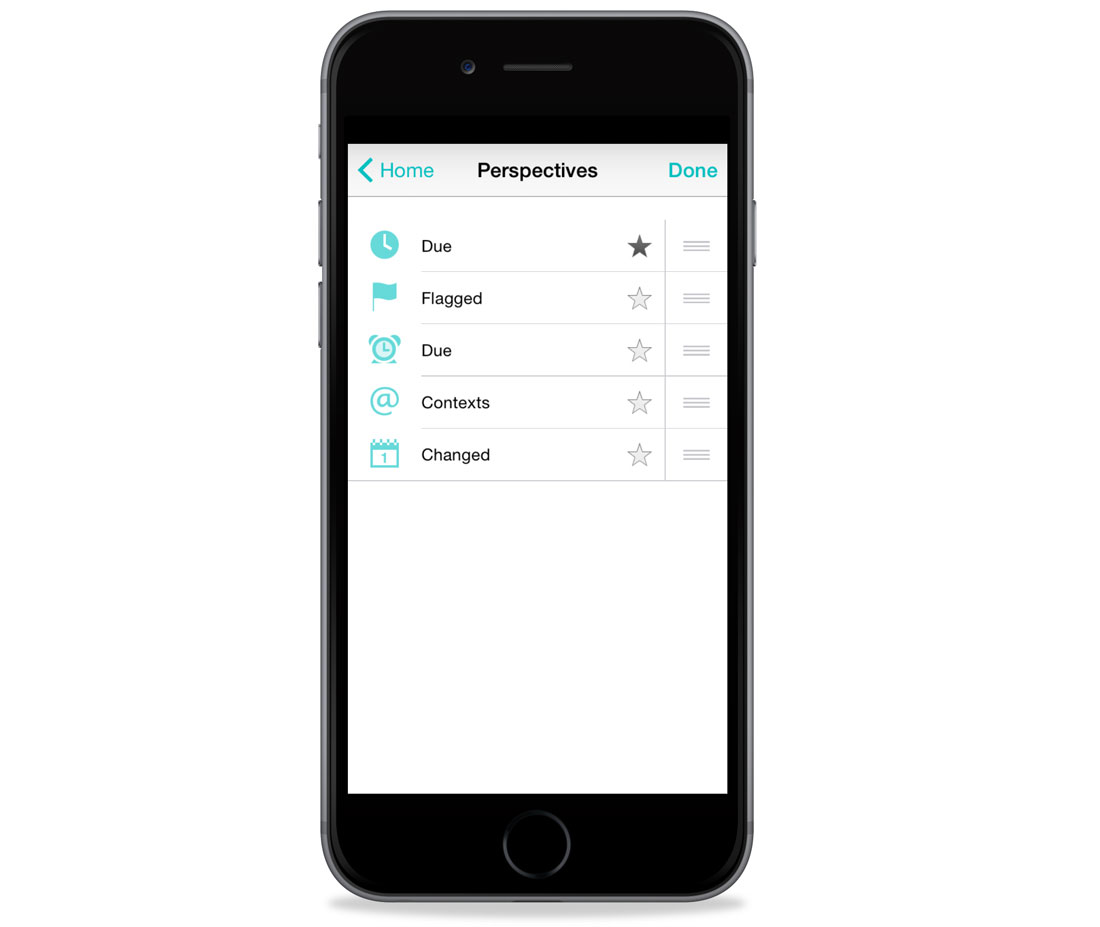 OmniFocus 2 iPhone Perspectives