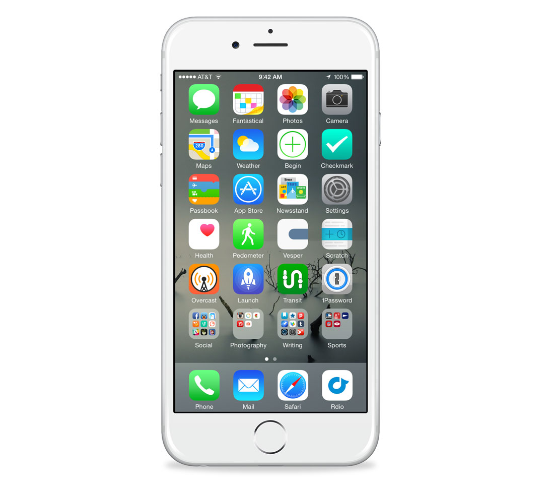Steven Aquino's iPhone 6 setup