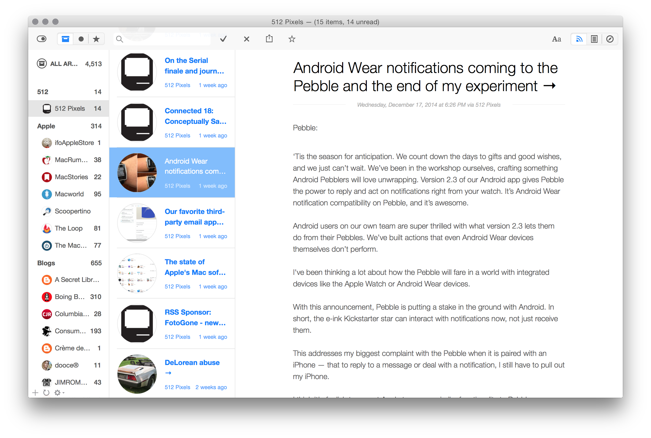 beste RSS-leser for Mac 2016/best rss reader for mac 2016