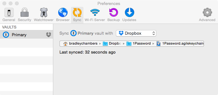 Vault management in 1Password