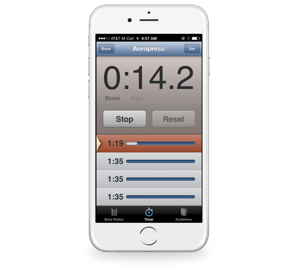 Brew Control timers iPhone
