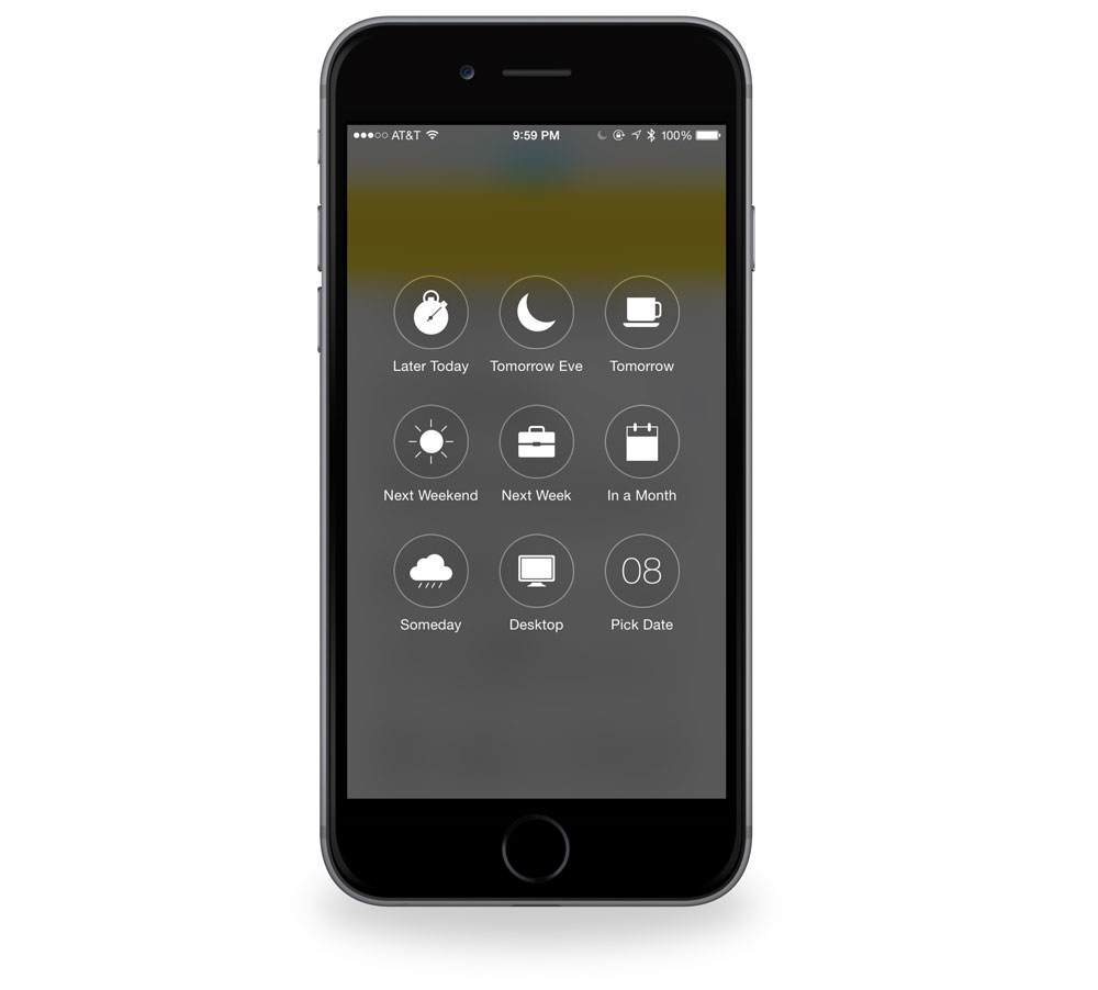 Mailbox snooze on iOS