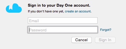 Day One OS X sync settings 2