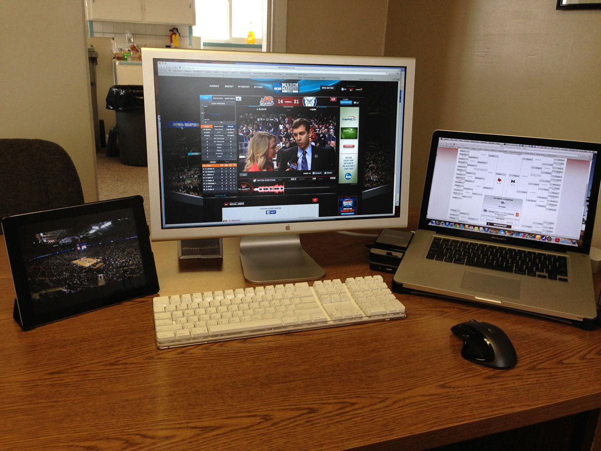 Sam Hall's desk