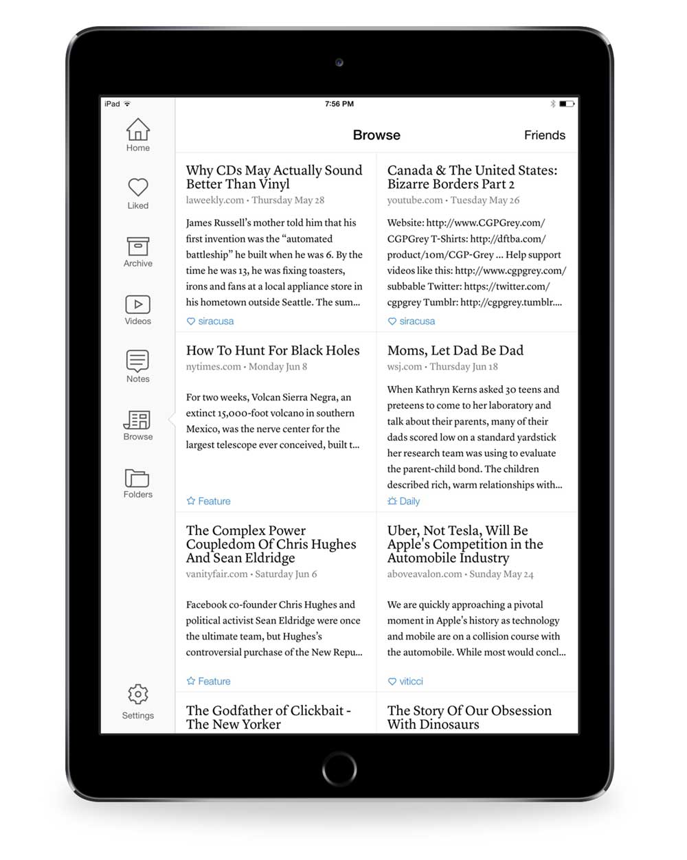 screenshot 7 Instapaper Browse section