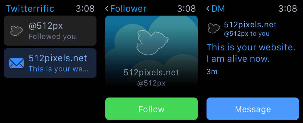 Twitterrific on Apple Watch