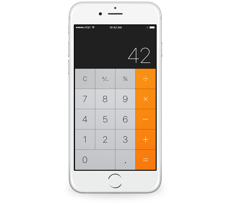 Apple basic calculator