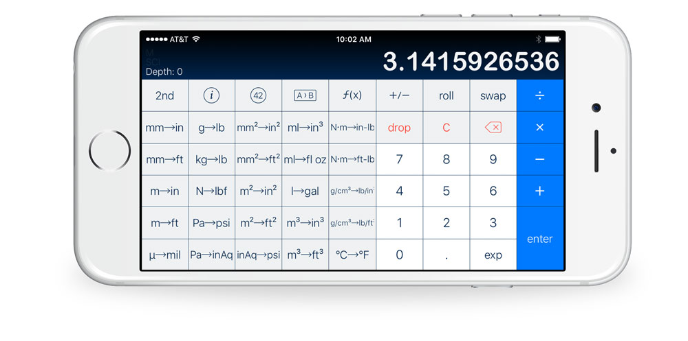 PCalc with Conversions layout
