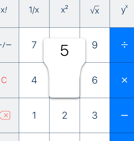 PCalc key popup