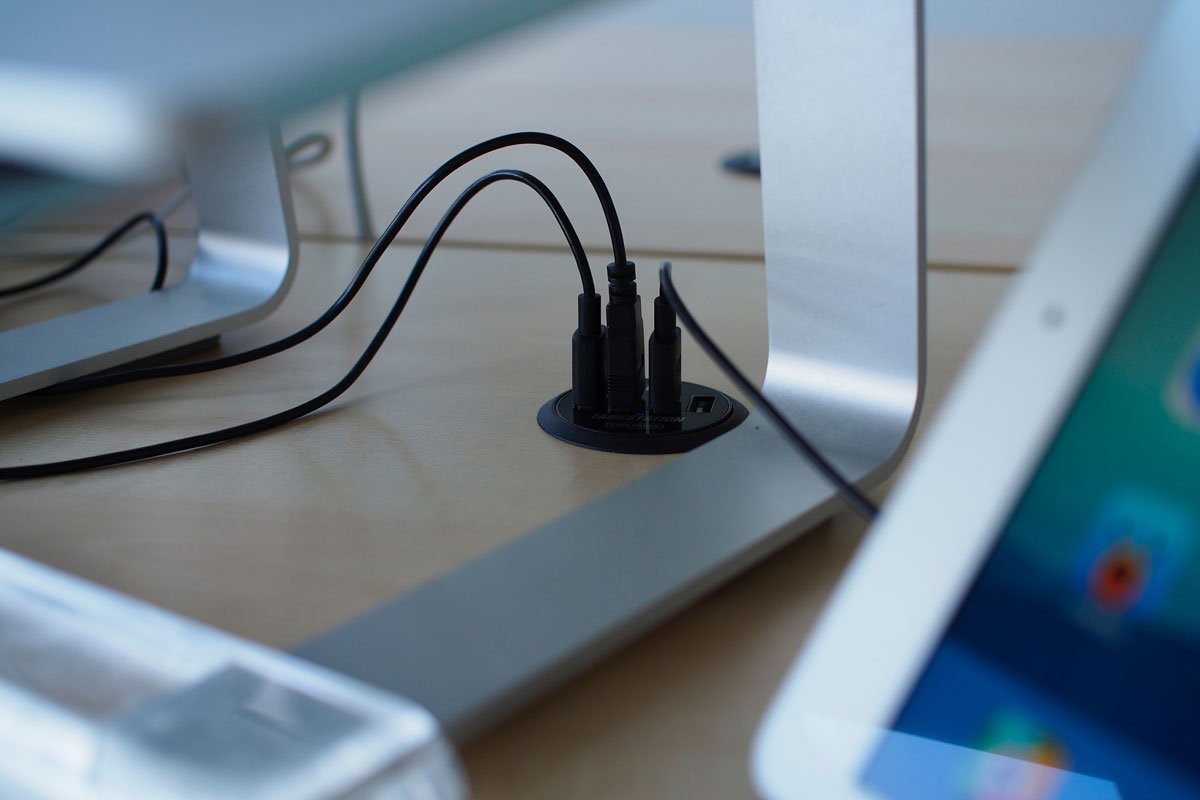 Adrian Thomas' desk charger