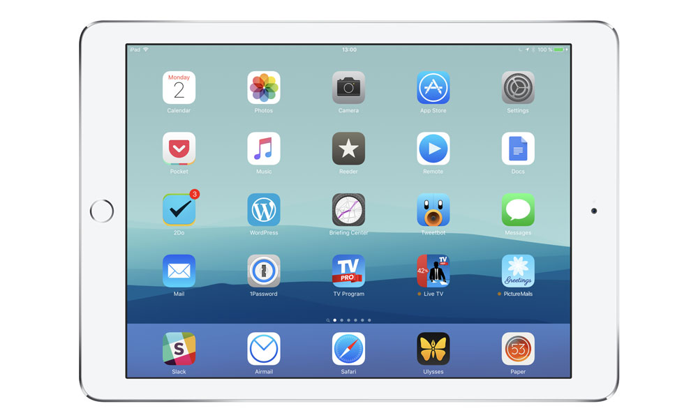 Adrian Thomas' iPad Pro
