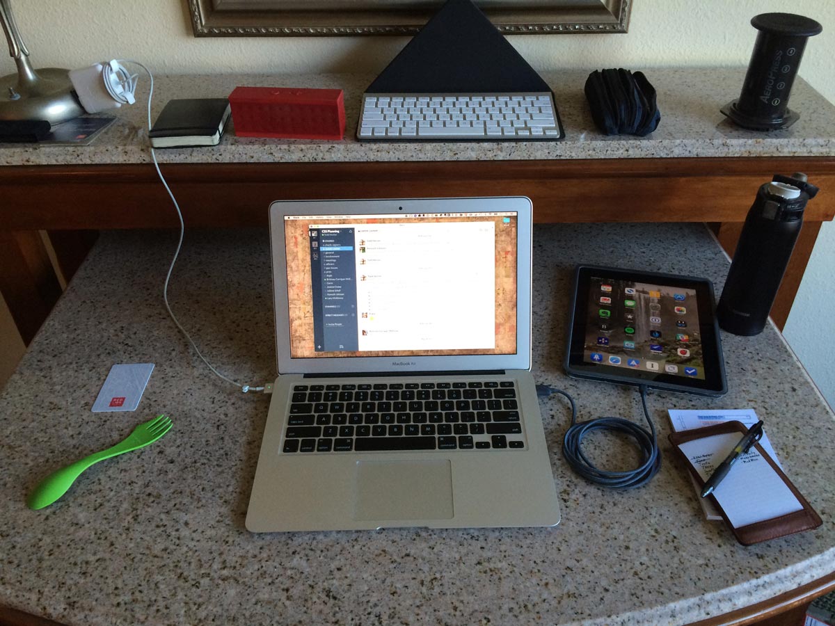 Todd Henion's mobile MacBook Air setup