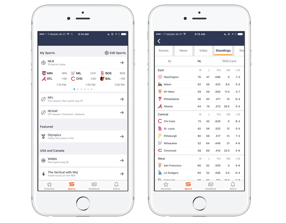 The 6 Best Sports Scores and Odds Apps to Download