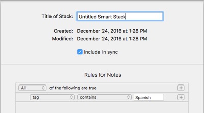 Studies Smart Stack in macOS