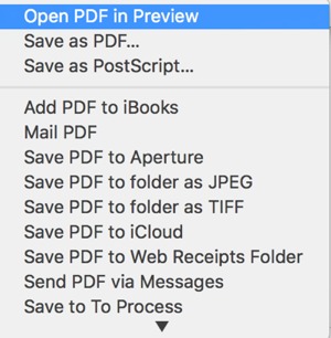 Storing receipts on Mac