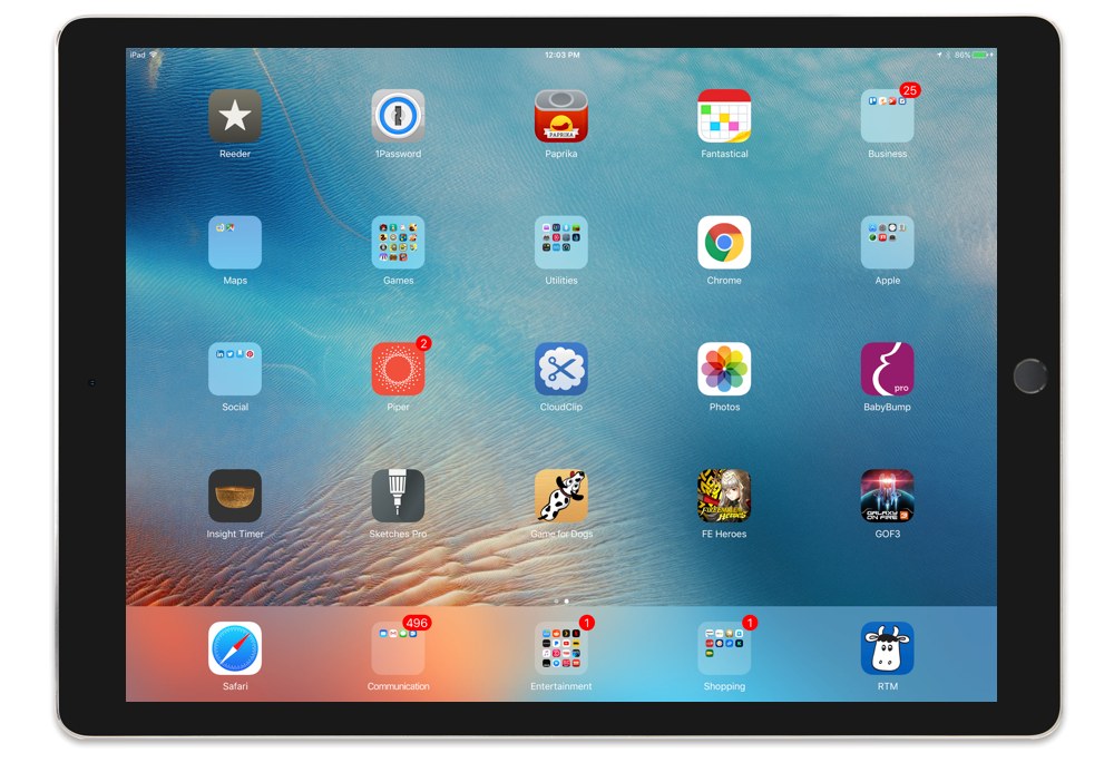 David Koonce's iPad Pro