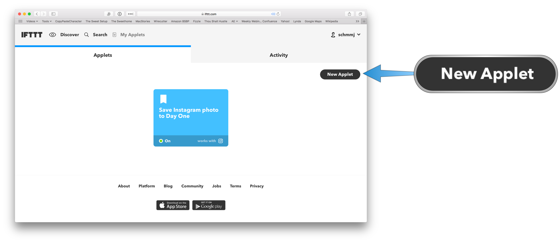 Use Day One and IFTTT to automatically create journal entries