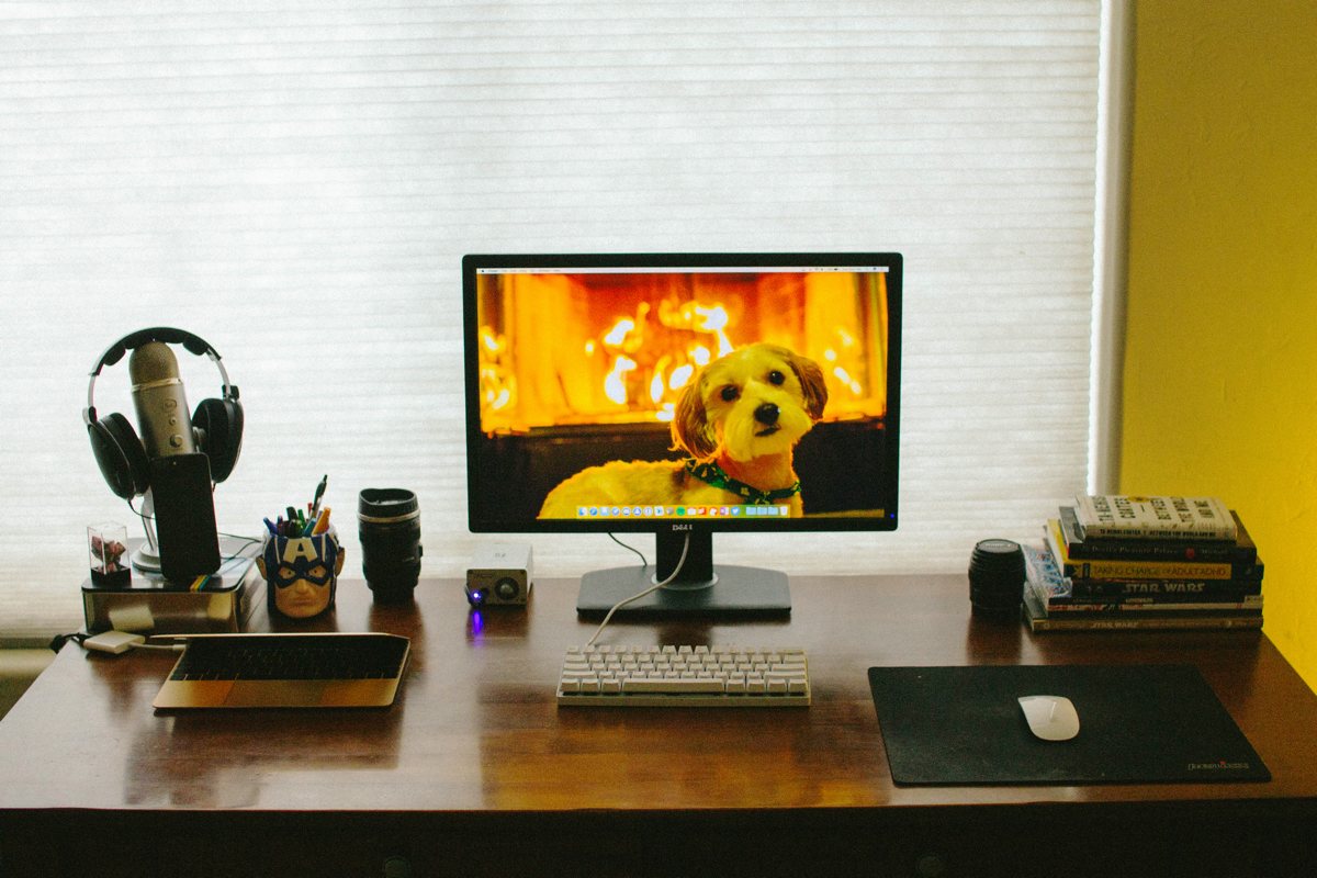 Jordan McMahon's desk