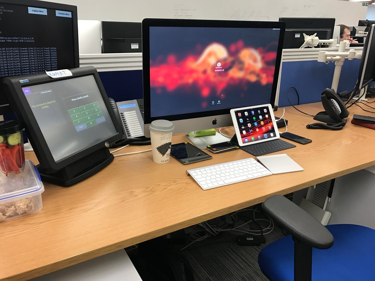 Stephen Biggerstaff's desk