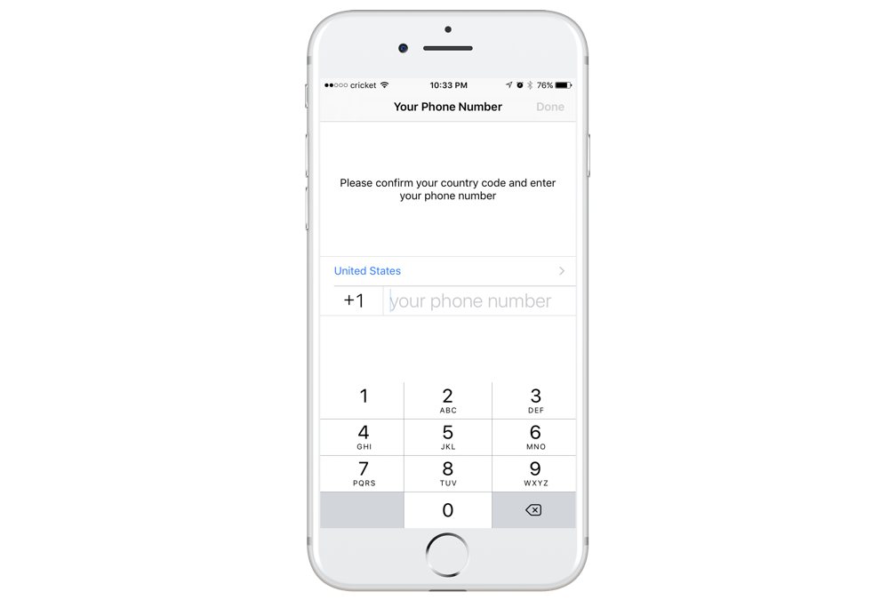 WhatsApp Registering your phone number
