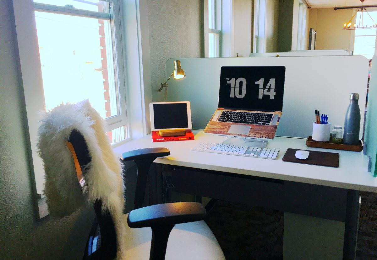 Bethany Stephens' work desk