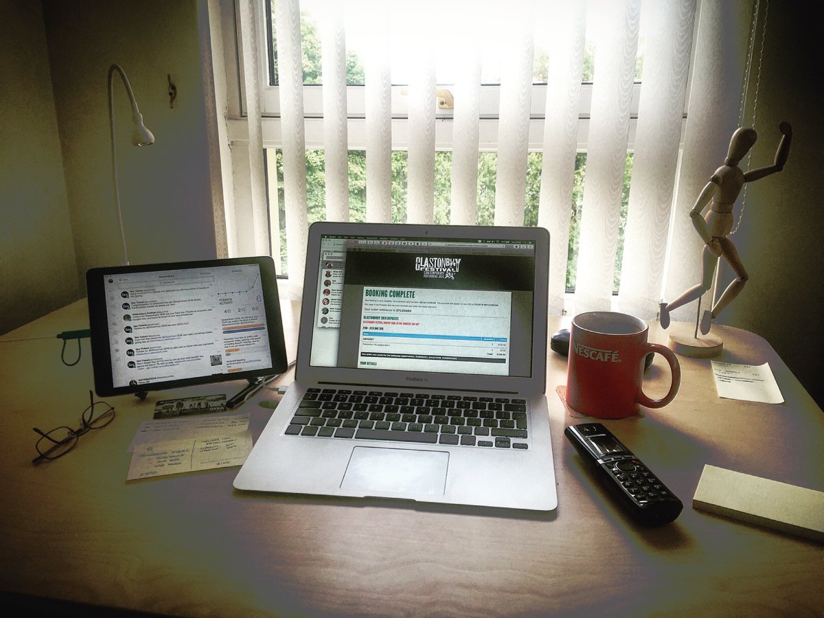 Gordon McLean's desk