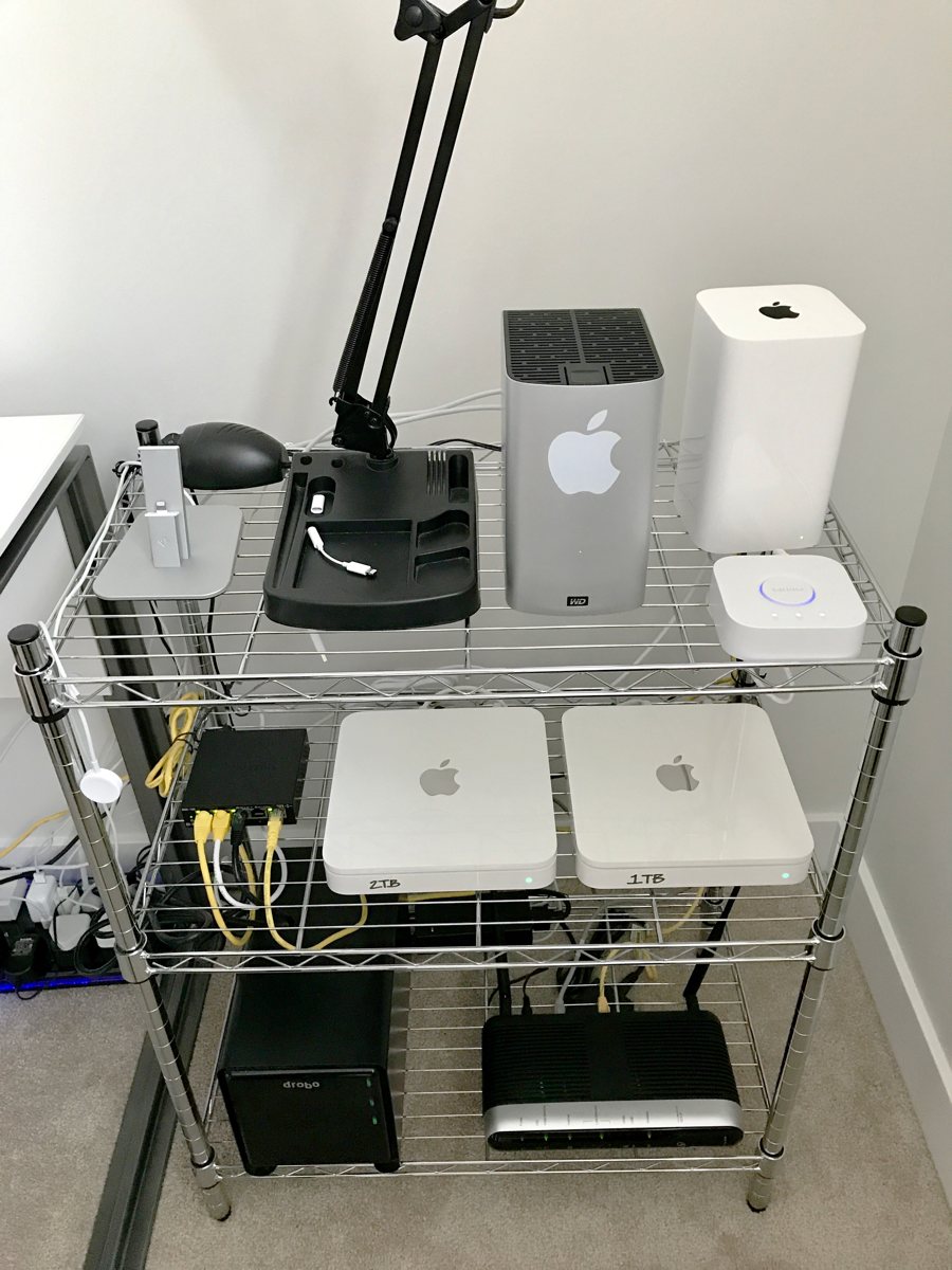 Dan Johnson's network and storage rack