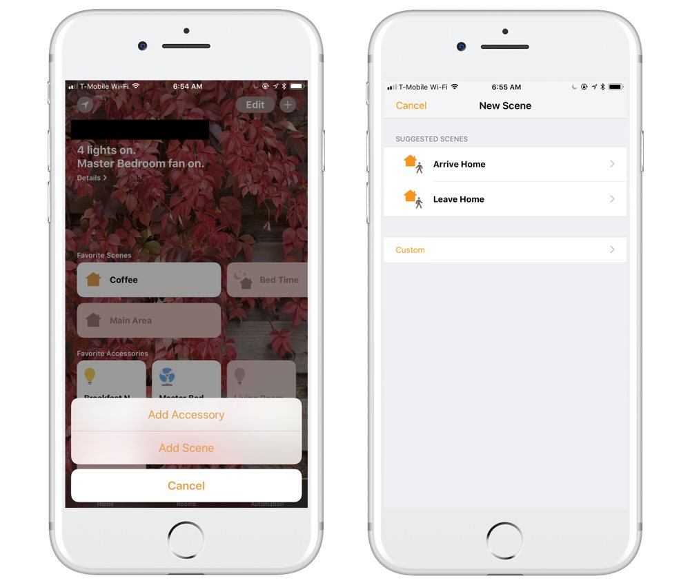 immunisering Doven udstrømning How to build Scenes using Apple HomeKit – The Sweet Setup