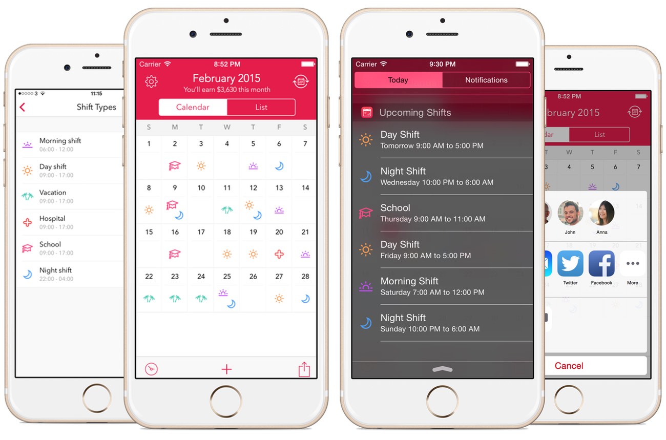 budget calendar app iphone