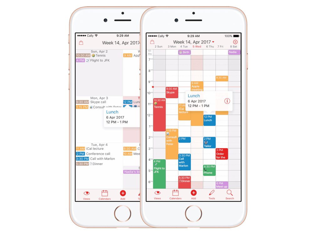 best menu calendar app ios x