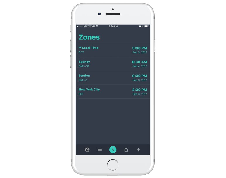 The time zone calculator iPhone – The Sweet