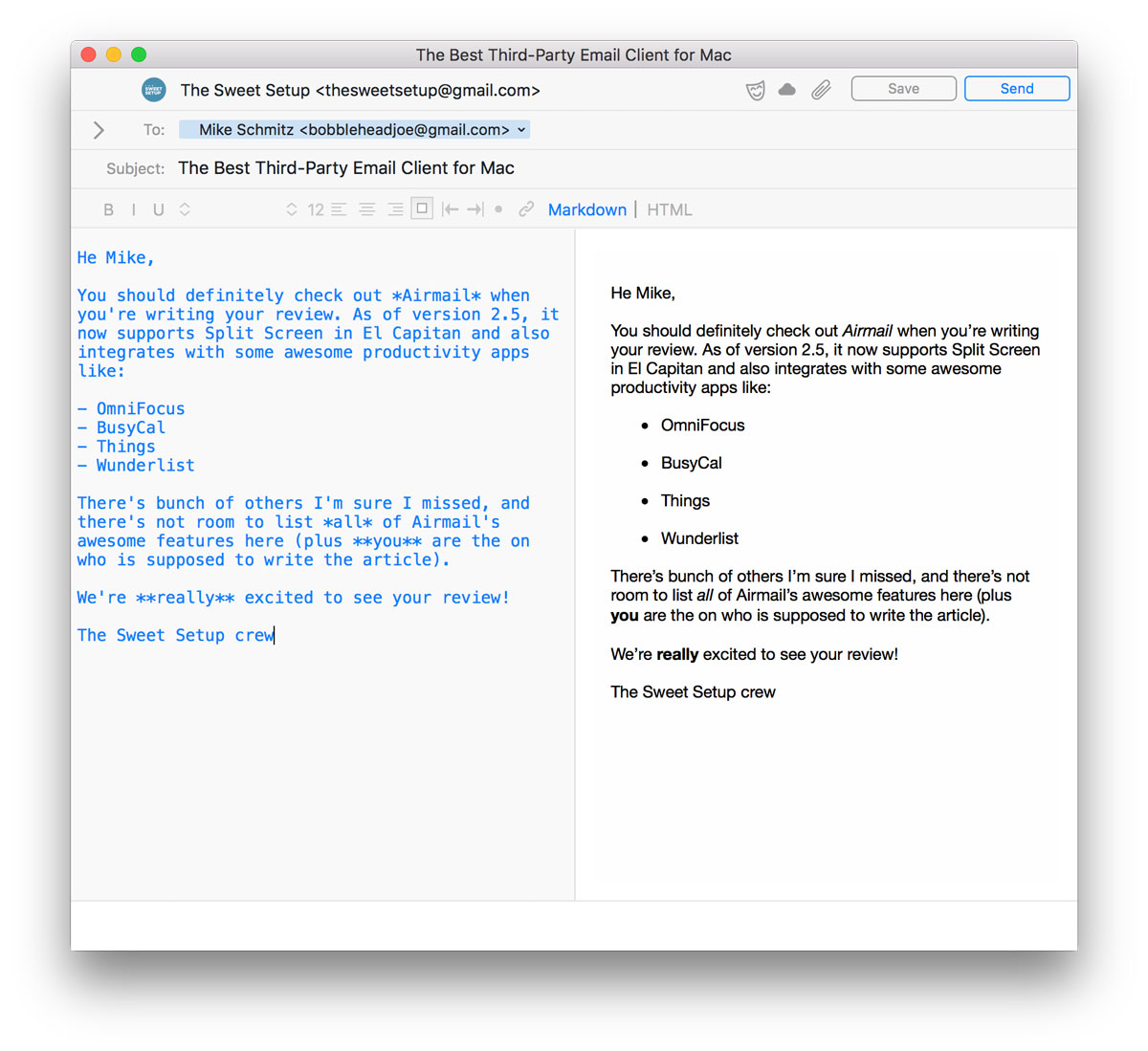 best mail client for mac el capitan