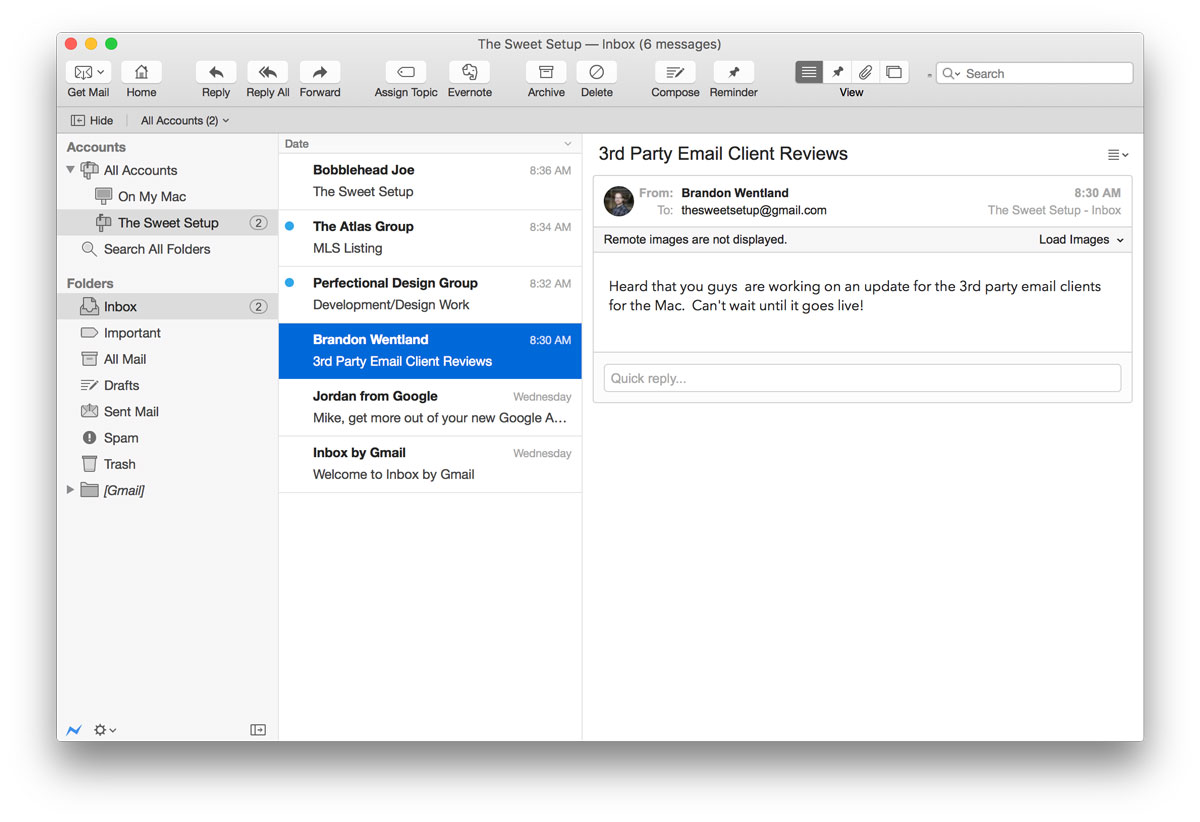 best os x mail client