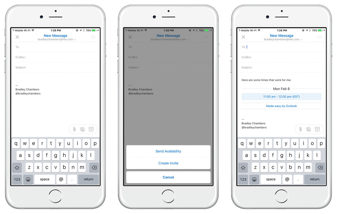 How to send calendar availability from Outlook for iOS The Sweet Setup