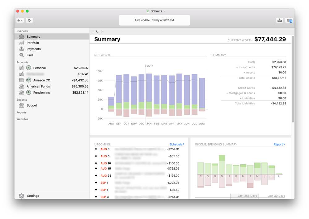 Personal financial software for mac