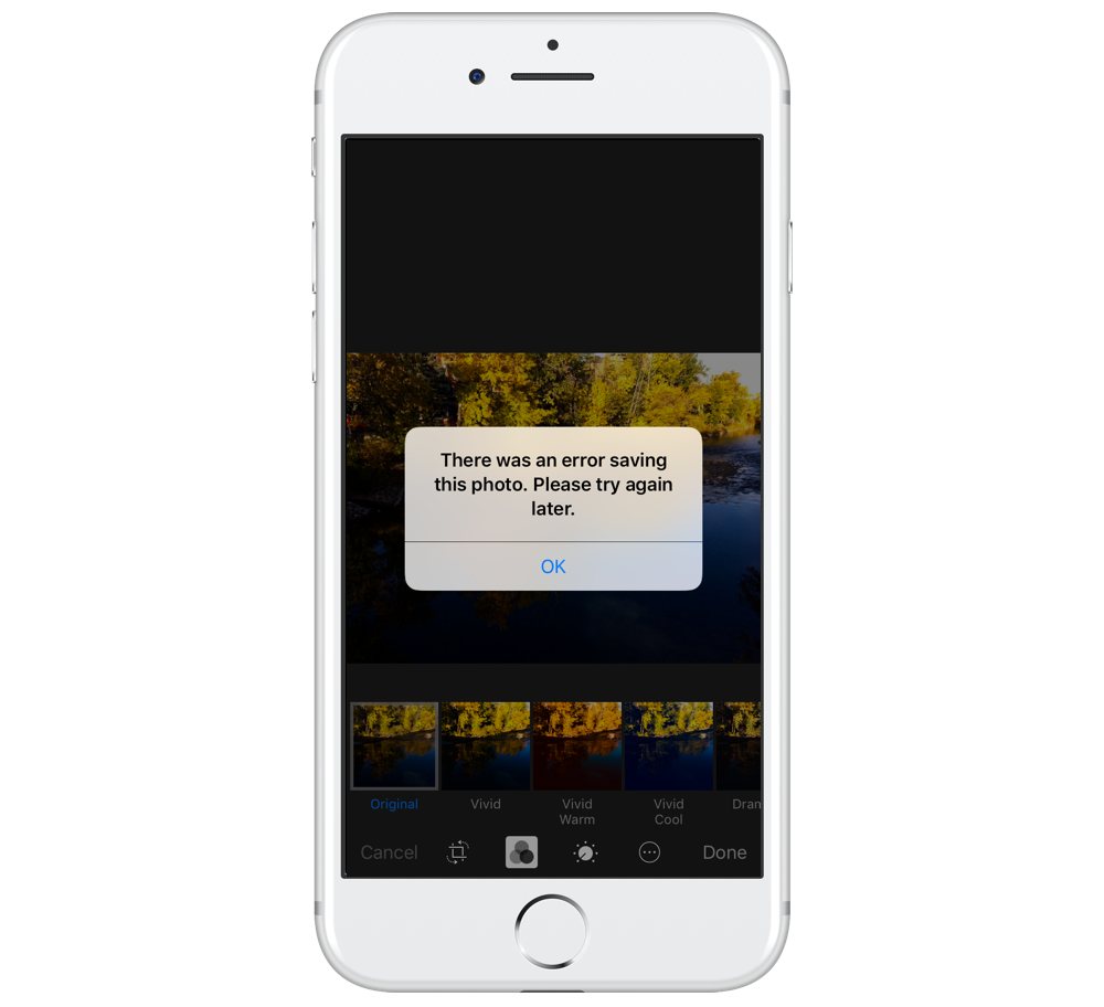 Apple iCloud Bilder feil