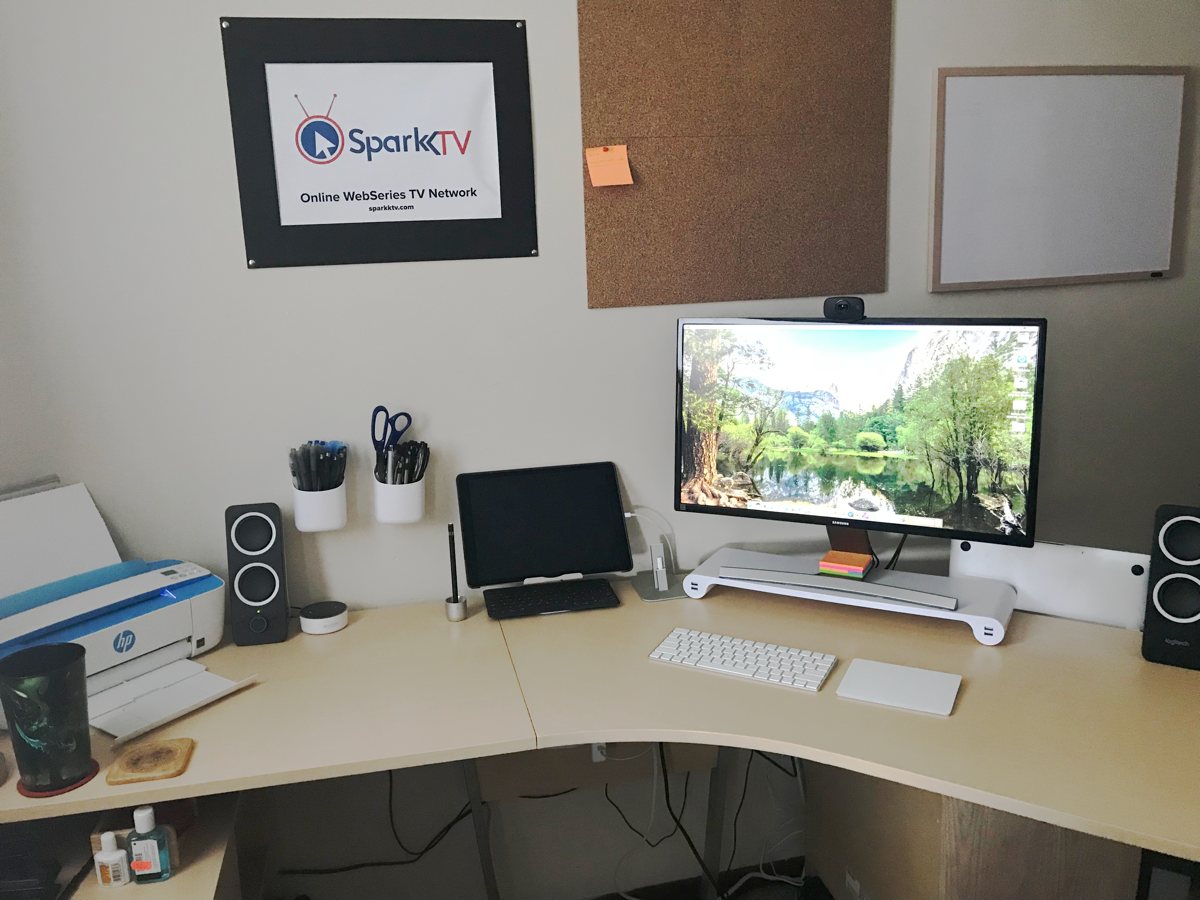 Aaron Bielert's desk, front