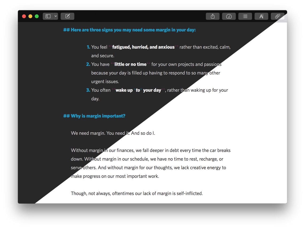 Ulysses Light and Dark Modes