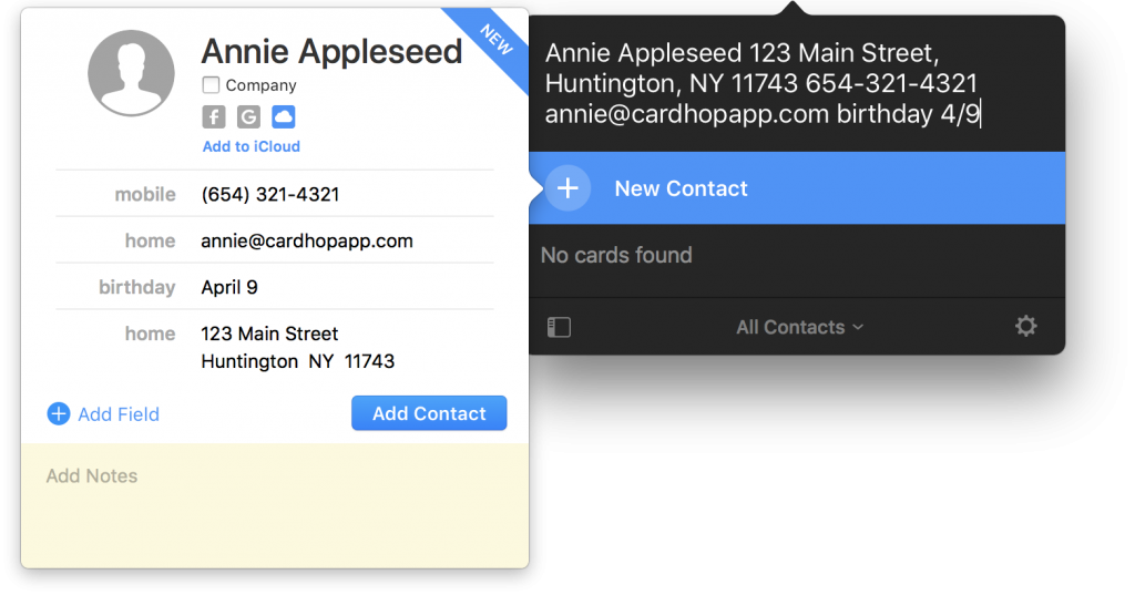 better mac contacts app