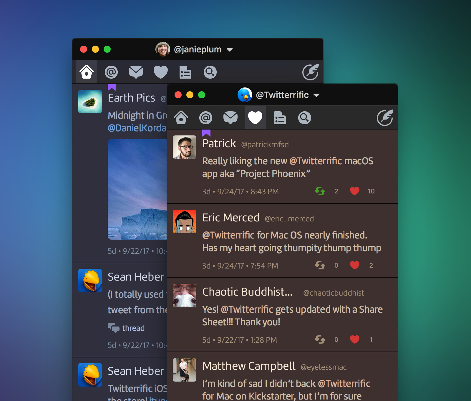 change colours in twitterrific