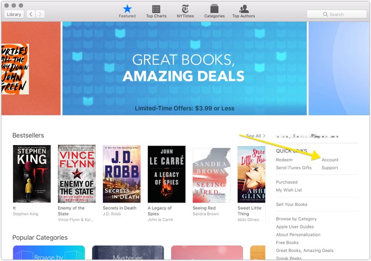 how to rename books in ibooks