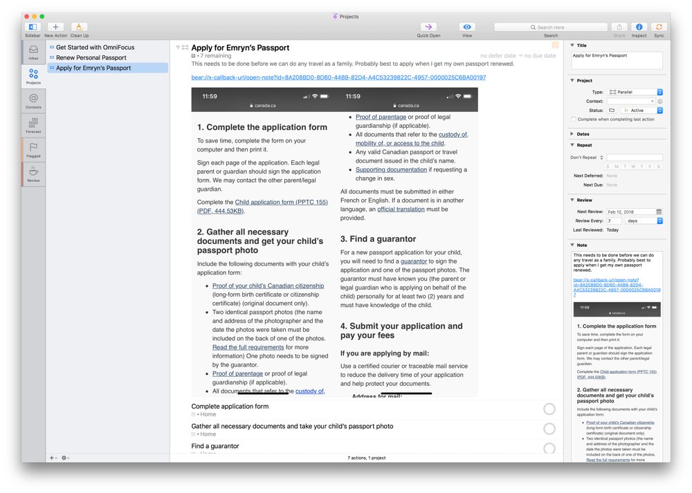 omnifocus vs evernote