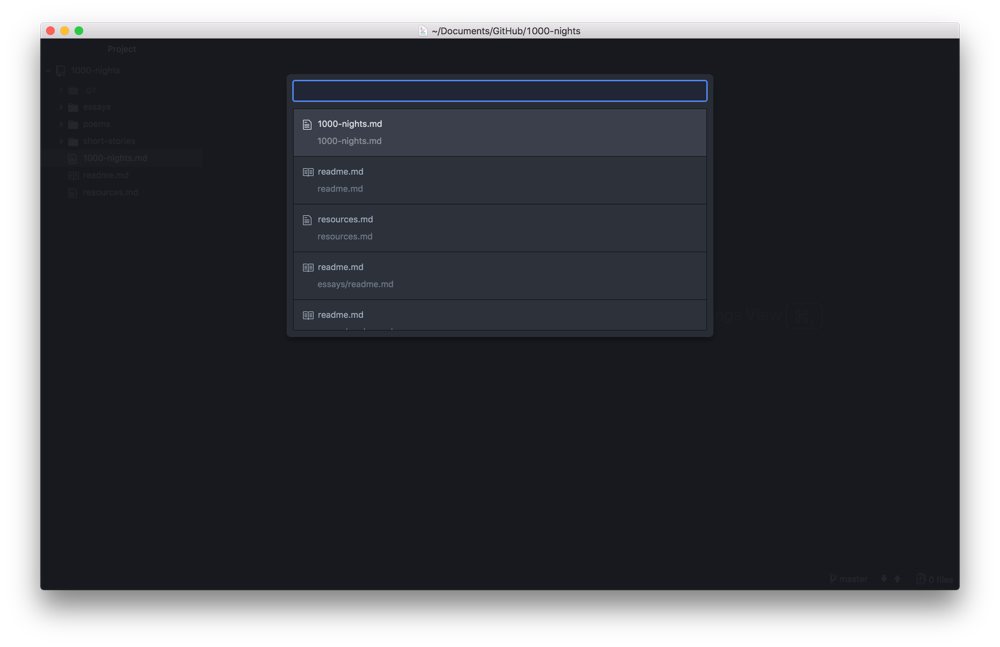 Atom quick switcher