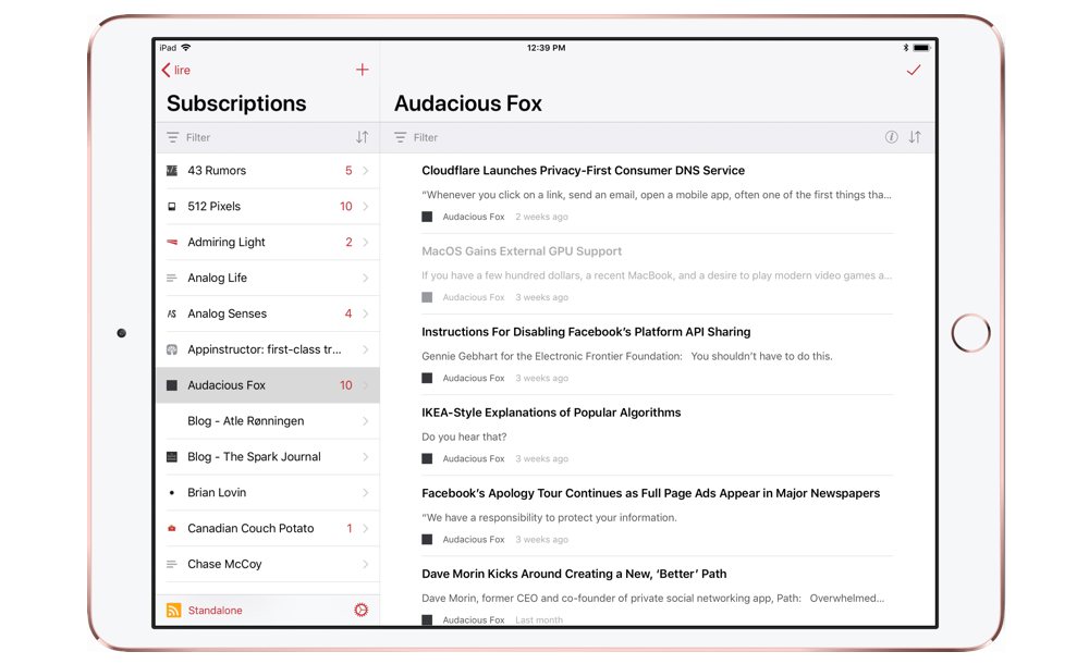 ios best rss reader