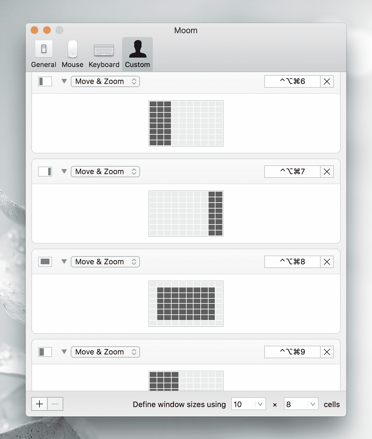 Some of my custom layouts.