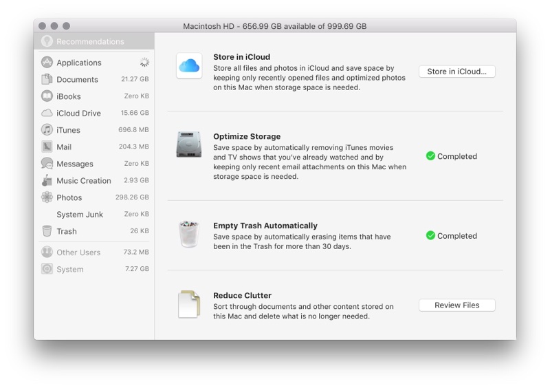 how large disk space for mac time machine